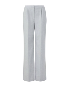 Широкие брюки со складками спереди, светло-серый Comma,