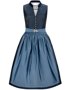 Широкая юбка в сборку Lucille, цвет Blue/Dusty blue Stockerpoint