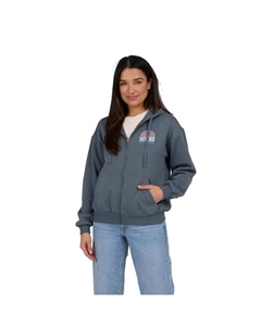 Толстовка In the rays full zip, синий Salty crew