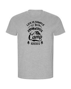 Футболка с коротким рукавом Life Is Simple ECO, серый Kruskis