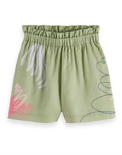 Брюки с высокой талией Placed, зеленый Scotch&soda