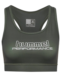 Спортивный бюстгальтер-бралетт Te Fundamental, темно-зеленый Hummel