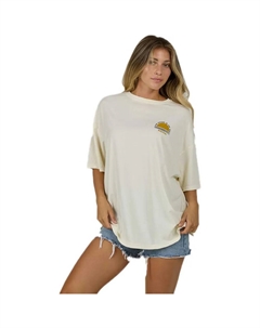 Футболка с коротким рукавом Palm set cover up, бежевый Salty crew