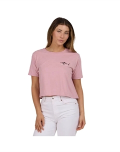 Футболка с коротким рукавом Brother bruce crop, розовый Salty crew