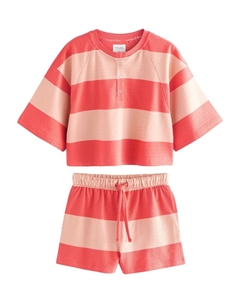Короткий пижамный комплект, цвет Coral/Peach Next