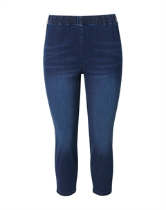 Узкие джеггинсы, синий деним Ulla popken
