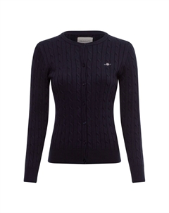 Вязаный кардиган, морской синий Gant