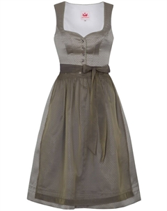 Широкая юбка в сборку Flamingo, оливковый Spieth & wensky