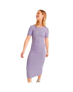 Платье Ellie Tight JJXX short sleeve long, фиолетовый Jack & jones