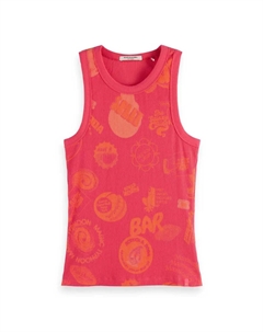 Футболка без рукавов U9A00644T, розовый Scotch&soda