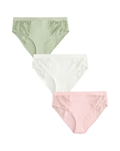 Трусики, цвет Green/Rose/White Next