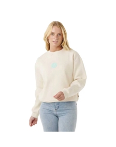 Толстовка Icons Of Surf Relaxed Crew, бежевый Rip curl