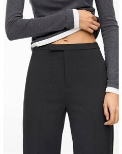 Брюки свободного кроя, темно-серый Pull & bear