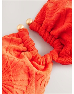 Верх бикини бандо, цвет Orange red Next