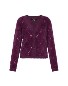 Вязаный кардиган, фиолетовый Faina