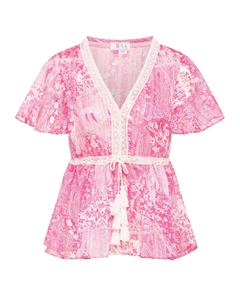 Блуза, цвет Pink/Light pink Izia