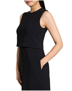 Многослойное мини-платье, черный Theory