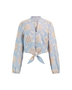 Блуза, небесно-синий Guess