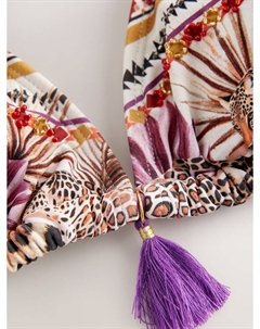 Треугольный бикини-топ, коричневый Next