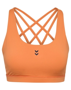 Спортивный бюстгальтер-бралетт, оранжевый Hummel