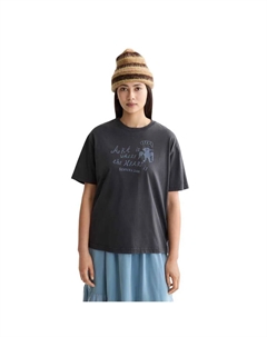 Футболка с коротким рукавом Washed Loose Fit Front Artwork, серый Scotch&soda