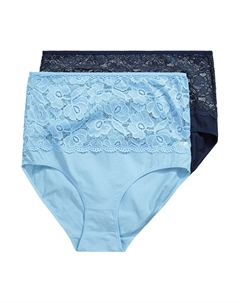 Трусики, цвет Night blue/Sky blue Ulla popken