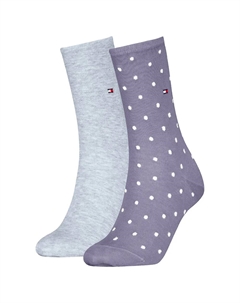 Носки 2 шт Dot Classic, фиолетовый Tommy hilfiger