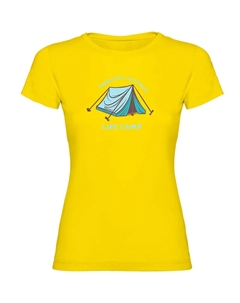 Футболка с коротким рукавом Anything Like Camp, желтый Kruskis