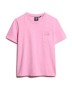 Футболка с коротким рукавом Essential Logo Gd Pocket, розовый Superdry
