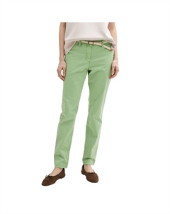Брюки Slim, зеленый Tom tailor