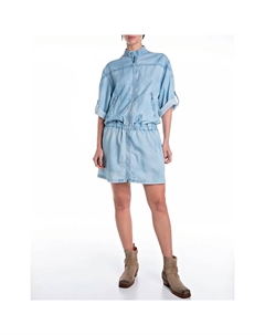 Платье W9220.000.54E87B 3/4 sleeve short, синий Replay