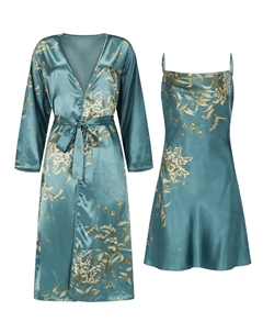 Халат, зеленый Orchibelle