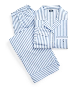 Пижама Long Sleeve PJ Set, цвет Blue/White Polo ralph lauren