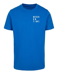 Рубашка Never On Time, синий Merchcode