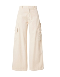 Джинсы карго с широкими штанинами, кремовый Gap