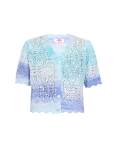 Вязаный кардиган, цвет Indigo/Aqua/Light blue Mymo