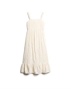 Платье Statement Tiered long, бежевый Superdry