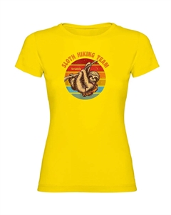 Футболка с коротким рукавом Sloth Hiking Team, желтый Kruskis