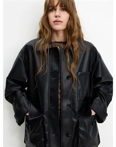 Куртка межсезонная, черный Pull & bear