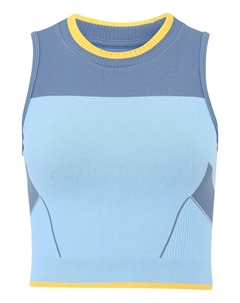 Спортивный топ, цвет Smoke blue/Light blue Hummel