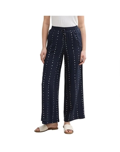 Брюки Loose Fit Palazzo, синий Tom tailor
