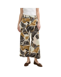 Брюки Culotte Fit Linen, белый Tom tailor