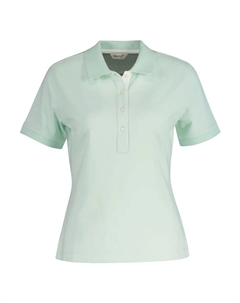 Поло с коротким рукавом Contrast Collar, зеленый Gant