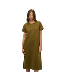 Платье W8011868A short sleeve midi, зеленый Superdry