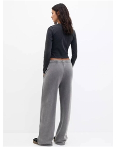 Широкие брюки, серый Pull & bear