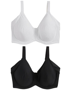 Минимайзер-бюстгальтер, черный/белый Next