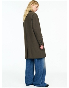 Пальто межсезонное, хаки Pull & bear