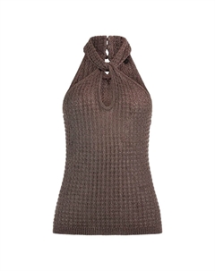 Вязаный топ, коричневый Guess