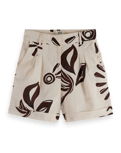 Брюки с высокой талией UFJ00688N, бежевый Scotch&soda