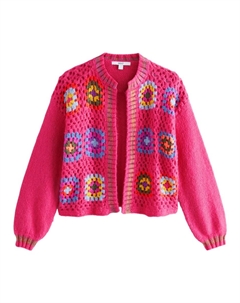 Вязаный кардиган, розовый Next